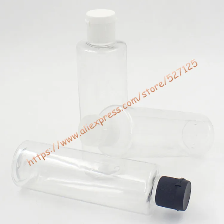 200ml прозрачный/прозрачная бутылка для животных с прозрачными/белый/черный PP флип