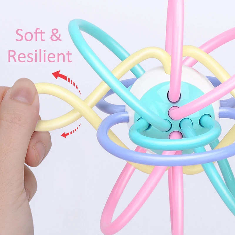 Красочные детские погремушки Прорезыватель для зубов игрушки новорожденных