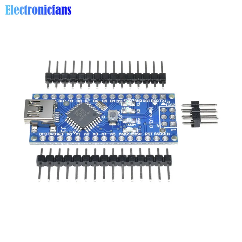 Мини USB Nano V3.0 3 0 FT232 чип ATmega328 Atmega328p микроконтроллер 16M 16 МГц плата модуль для Arduino UNO