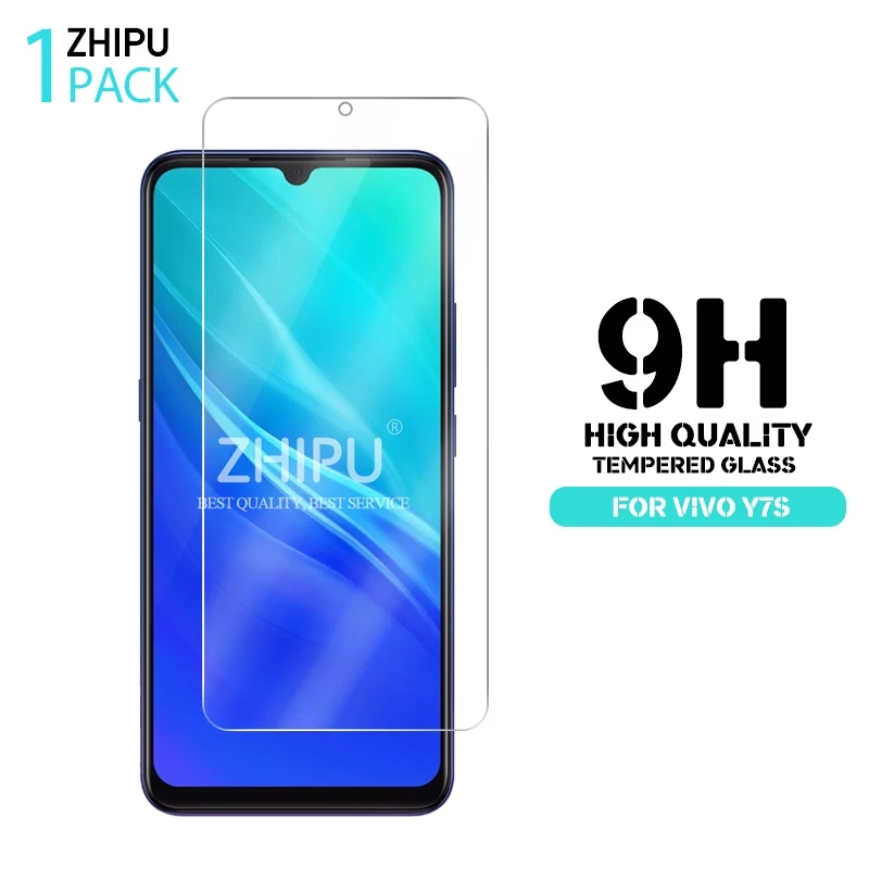 Закаленное стекло для vivo Y7s Защитное экрана 2.5D 9H Премиум защитная пленка |