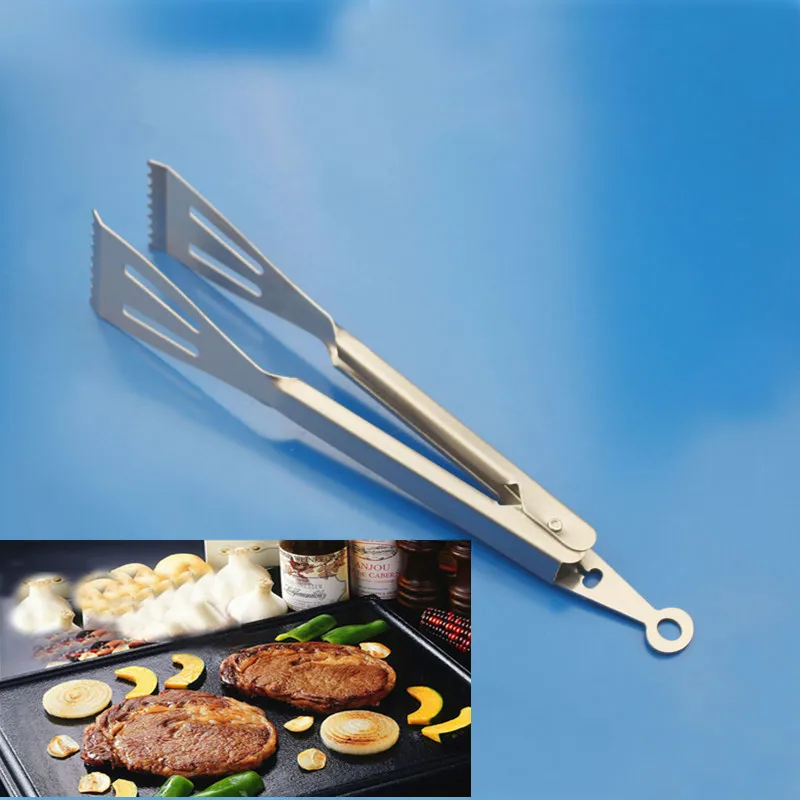 22 СМ Длина Полный Нержавеющей Пищевой Стали Салат Лапши Стейк Хлеб Щипцы Для