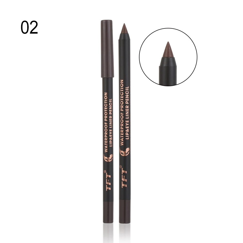 2 2Pcs Fashion Women Long-lasting Eye Liner Pencil Pigment White Color Waterproof Eyeliner Pen Eye Cosmetics Makeup Tools - Цвет: 2