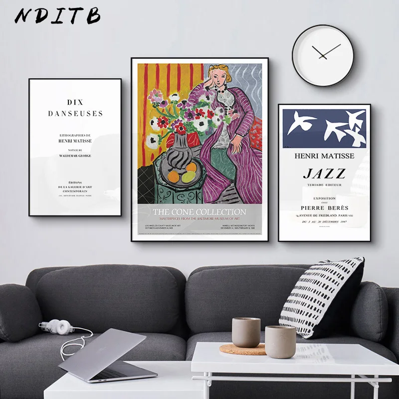 Абстрактный настенный постер Matisse в современном стиле Минималистичная живопись