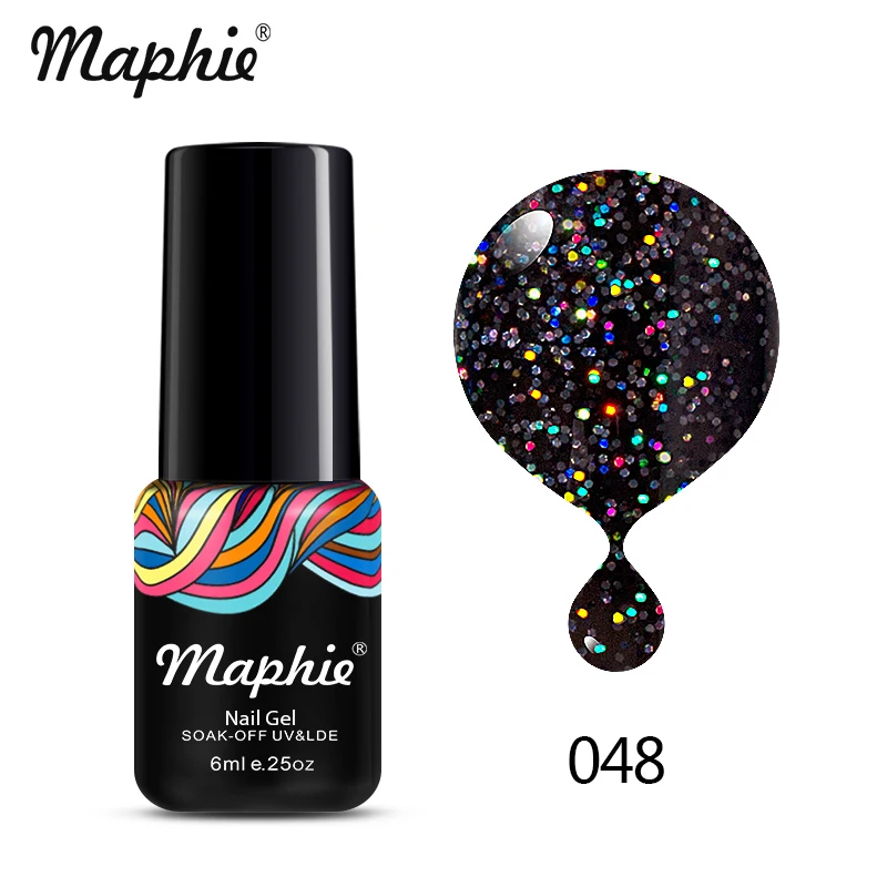048 Maphie 78 цветов Блестящий Блеск УФ-гель для ногтей неоновый цвет Блестки УФ-гель светодиодный лак для ногтей впитывающийся Полупостоянный лак для ногтей - Цвет: 048