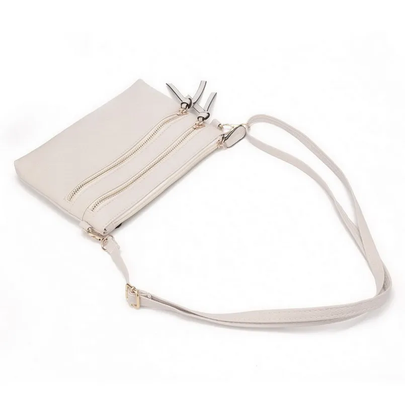 JIARUO мода мульти карман на молнии для женщин небольшой мини плеча Crossbody сумка женская сумка сумки сумка для мобильного телефона