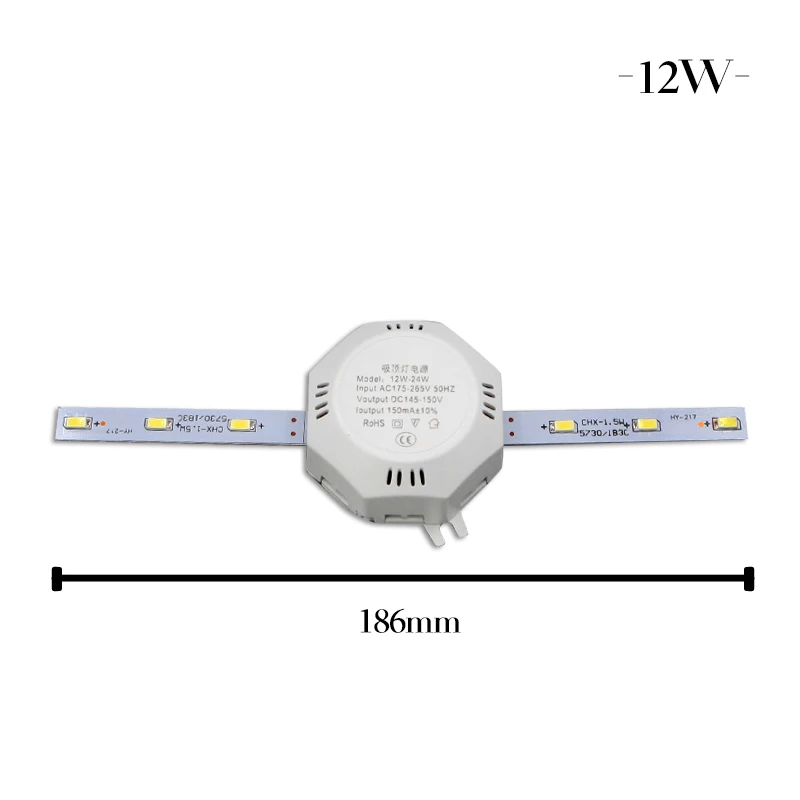5 шт. светодиодный потолочный светильник 5730 SMD 220 В PCB 12 Вт 16 24 высокая яркая