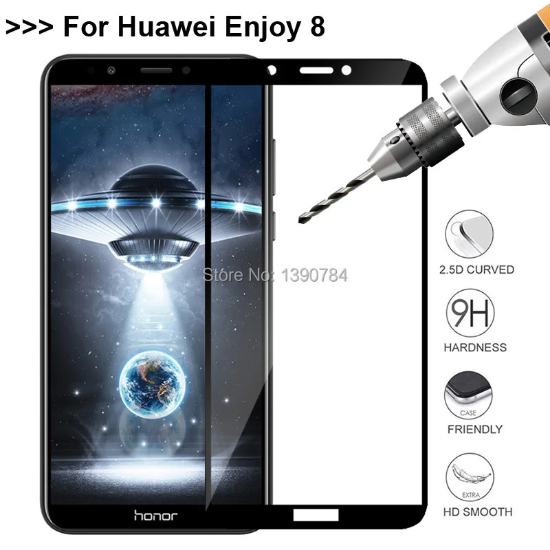 2.5D полное покрытие закаленное Стекло Экран протектор для huawei наслаждаться 8 5 99