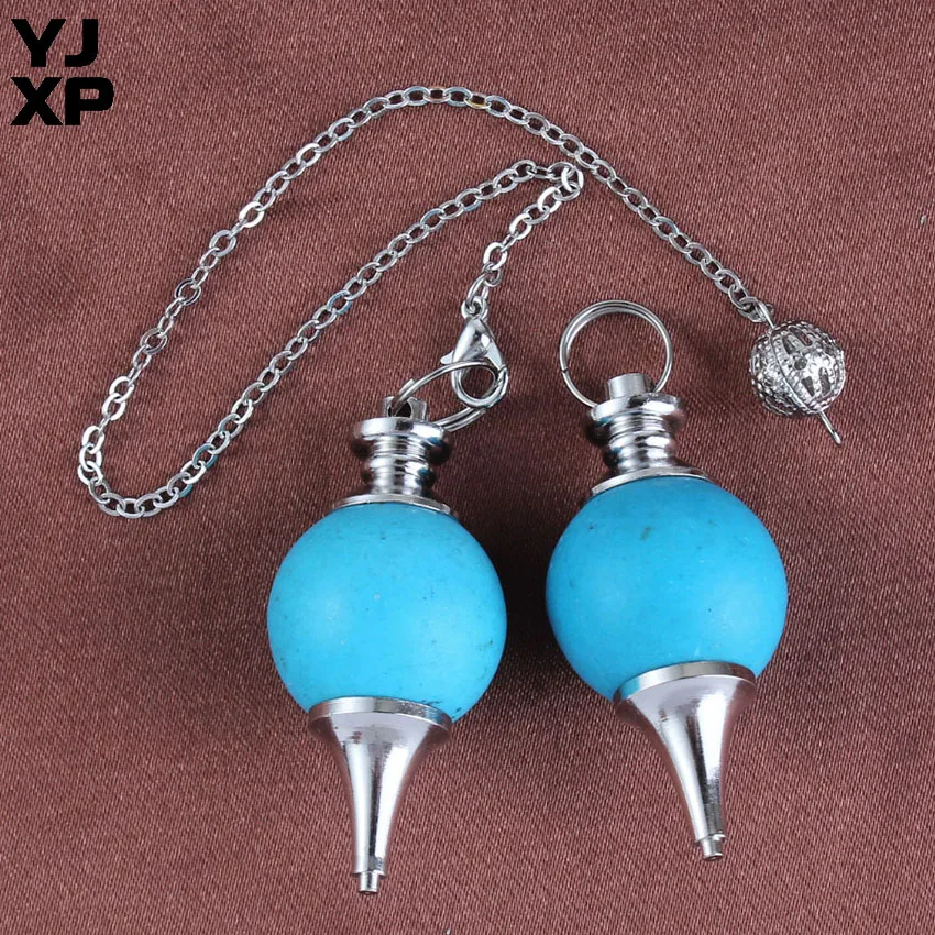 Круглые шарики YJXP голубой бирюзовый бисер 7 Чакры камень реики лечебные духовные