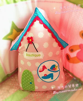 Pink house Новинка, милая Подушка, Мультяшные подставки для рук, вышивка, детская комната, декоративные подушки, детские игрушки, подушки, постельные принадлежности, подушка, подарок для девочки - Цвет: Pink house