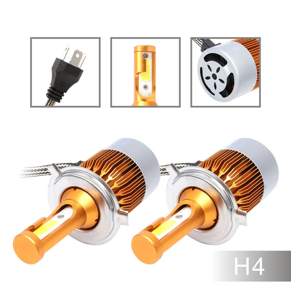 2 шт. H1 H3 H4 9005 9006 H13 9004 H7 H11 100 W 20000LM светодиодный фары комплект для переоборудования автомобиля accessries