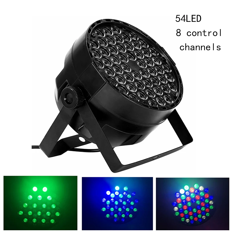 MIFXIN сценический свет 8 режимов RGB 54 LED Par dmx декоративная лампа Led PAR лампа/фоновое