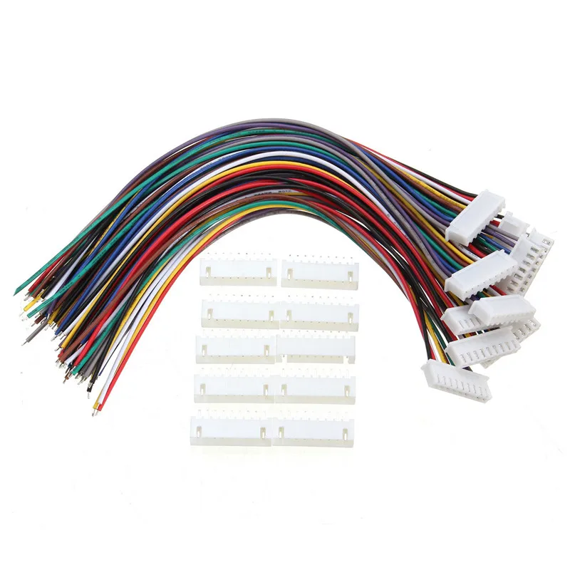 Новое поступление 10 шт./компл. 9pin 8 s lipo баланс JST-XH Plug Провода адаптер разъем 20 см Лучшая цена Электронное оборудование комплекты