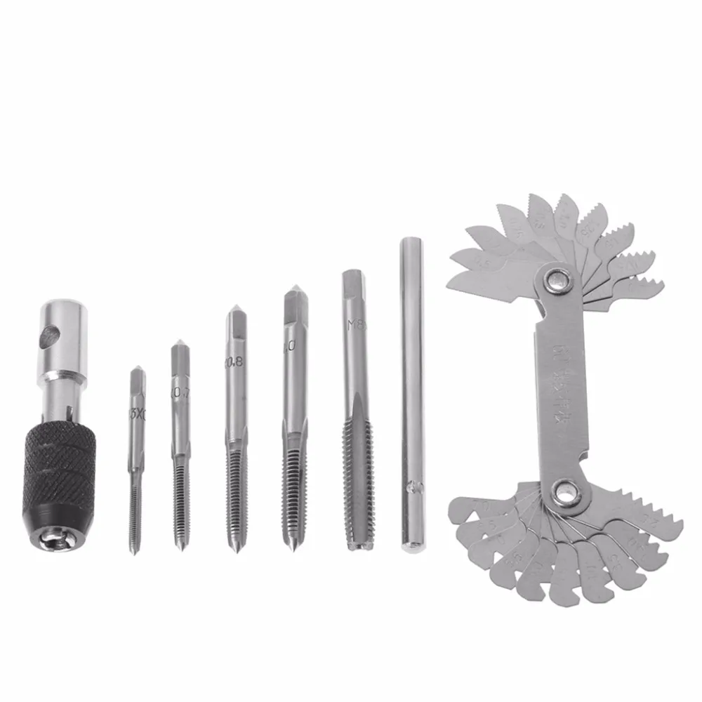 OOTDTY 7 шт. гаечный ключ и метрических M3/M4/M5/M6/M8 Т-образная ручка дюймовый стандарт