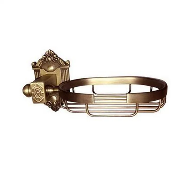 Auswind Античная бронзовая Щетка латунь мыльница держатель настенный кронштейн