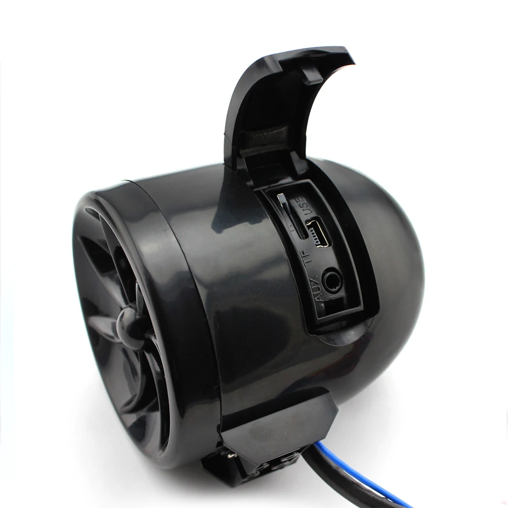 Звуковая колонка для мотоцикла музыкальный mp3 плеер с сигнализацией TF картой USB FM