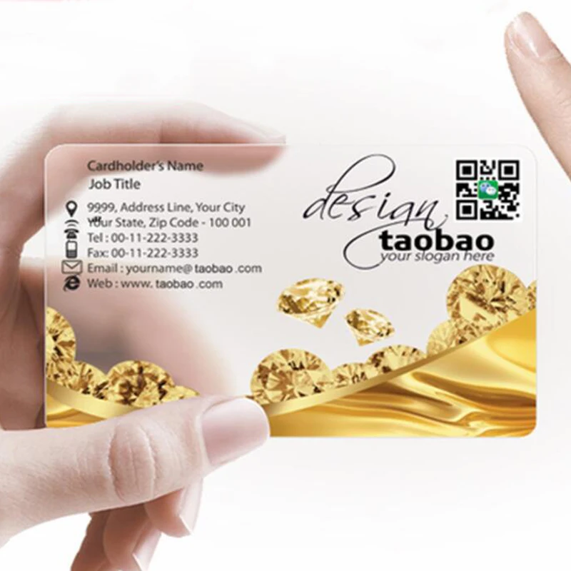 200 шт. Пользовательский логотип Матовый ПВХ материал пластиковая прозрачная