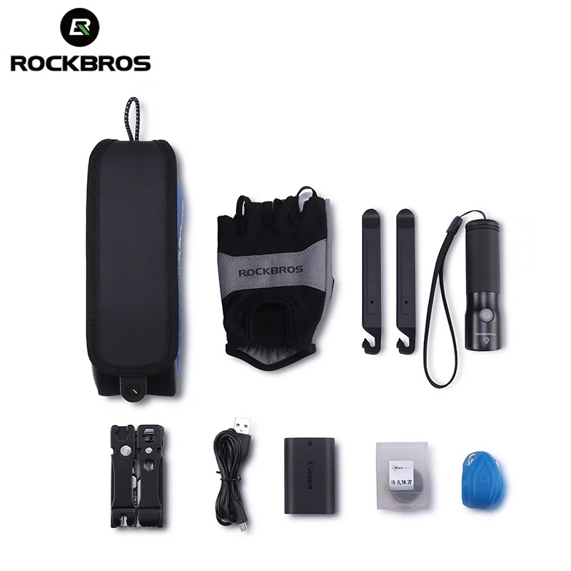ROCKBROS велосипедная сумка непромокаемая нейлоновая велосипедная верхняя труба сумка с крышкой большая емкость для горной дороги Аксессуары для велосипеда
