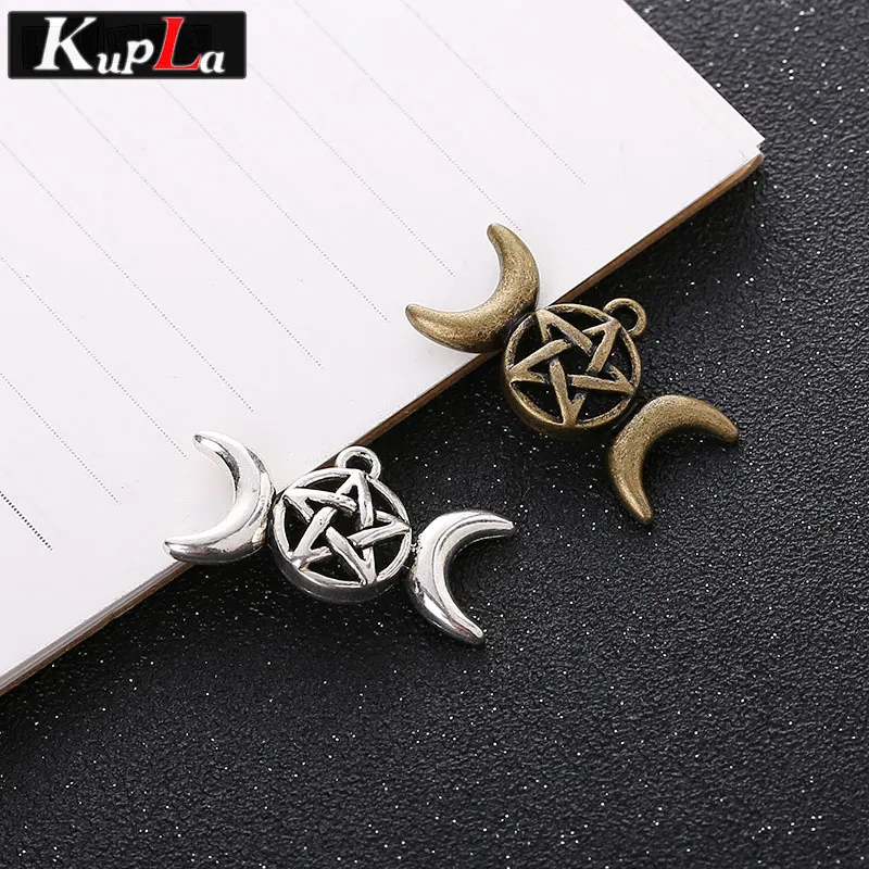 Vintage Metal Pentagram Charms Accessories Classic Handmade Fashion DIY Pendnats for Jewelry Making 30pieces/lot | Украшения и