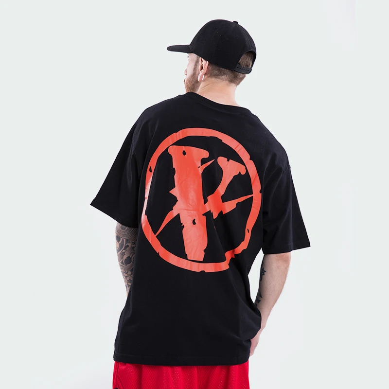 Новое поступление футболка большого размера с круглым вырезом мужская летняя в