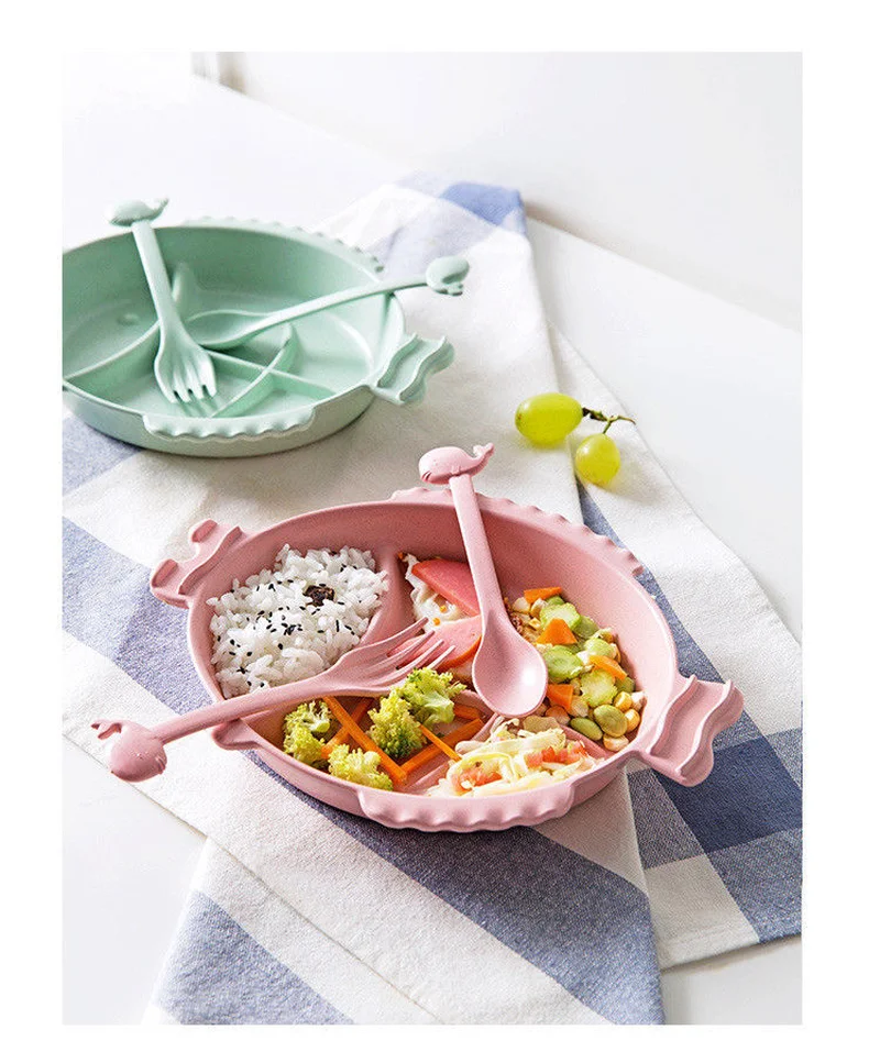 Creative Kitchen Tools:Baby Tableware Set Children Plate Baby Feeding Food PLATE Storage Container New Thermal Lunch Box | Дом и сад