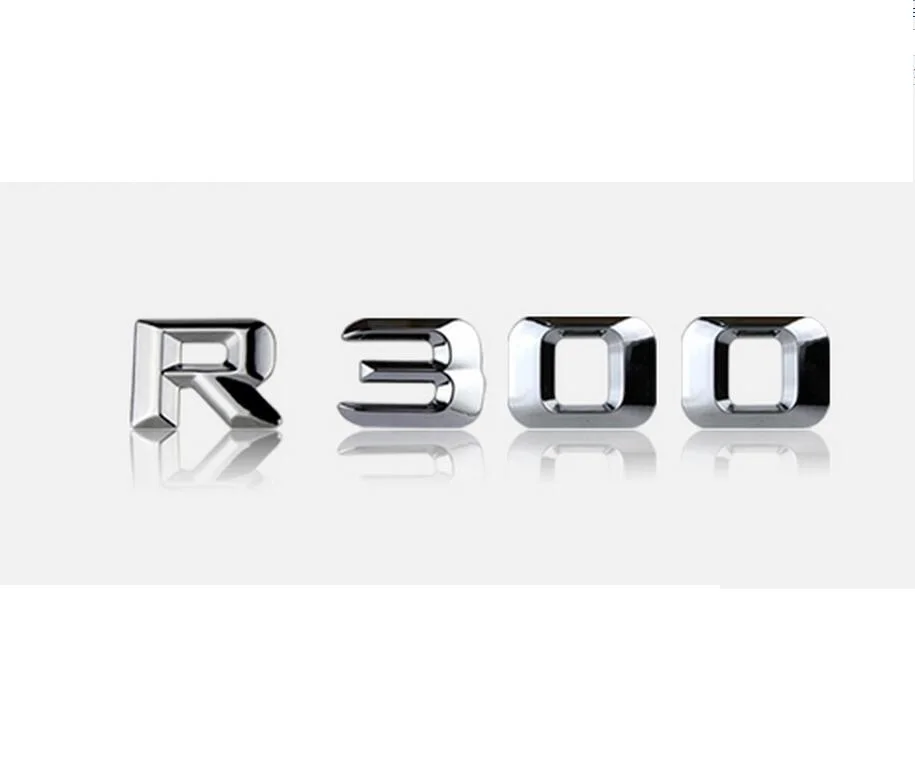 Chrome "R 300" багажник автомобиля сзади букв слова эмблемы письмо наклейка Стикеры для Mercedes Benz R Class r300