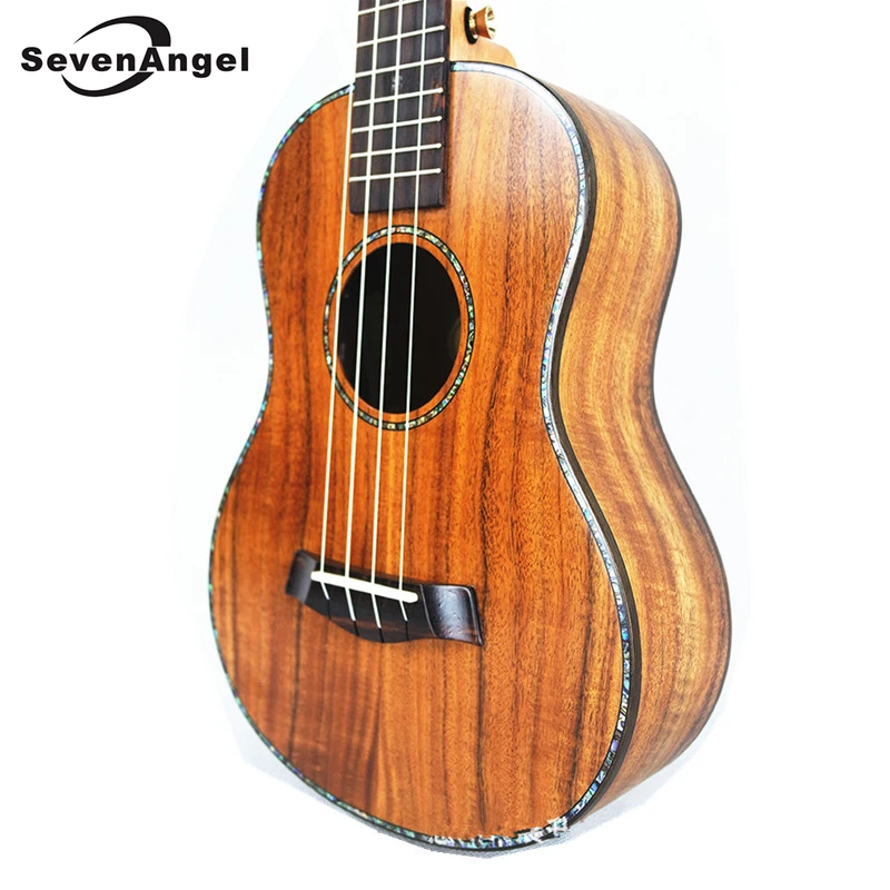 SevenAngel 2" профессиональный концерт электрическая Гавайская гитара из плотной древесины 4 струны Гавайская гитара сладкий акации КоА укулеле