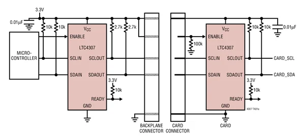 LTC4307CDD LTC4307IDD LTC4307CMS8 LTC4307IMS8 LTC4307 низкий офсетный горячий заменяемый 2 проводной