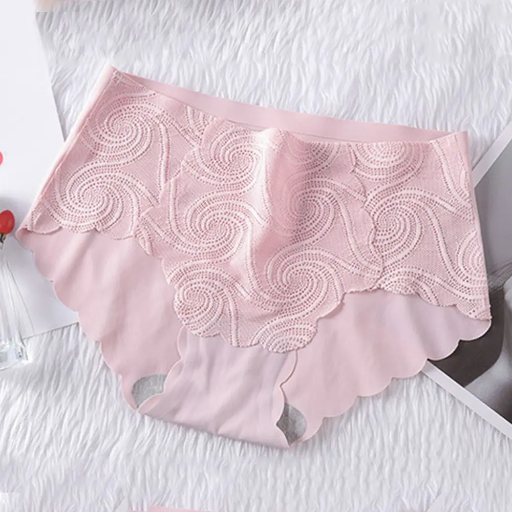 Горячая Распродажа оригинальные бесшовные кружевные трусики с оборками цельные