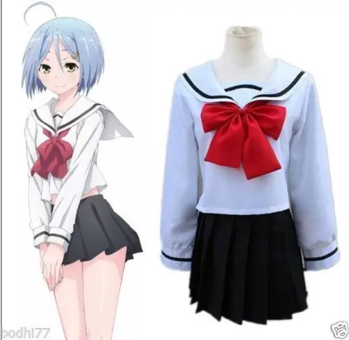 Костюм школьной формы Hijiri Kasuga для косплея NWT Trinity Seven юбка костюм на заказ