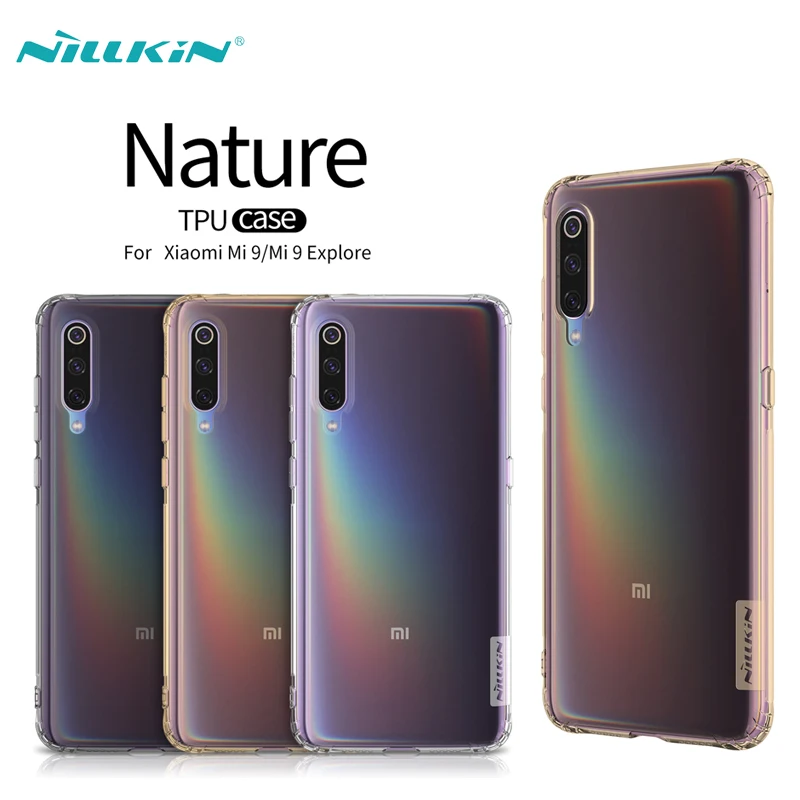 Чехол накладка NILLKIN для Xiao mi 9 Ультратонкий Прозрачный мягкий силиконовый чехол
