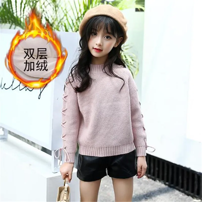 

JMFFY 6-15 Years Baby Girls Sweaters Long Sleeve Pullover 2019 New Autumn Winter Children Clothing Girl Outwear Toddler Fall Kid