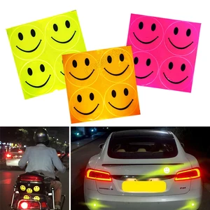 Слитное призматическое покрытие, светоотражающее лицо со смайликом для автомобиля, бесплатная доставка