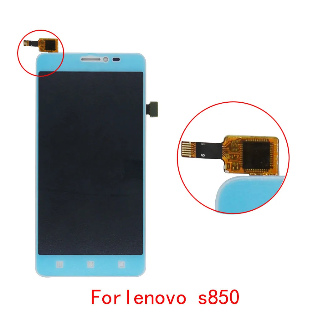 Новый оригинальный ЖК дисплей для lenovo S850 Дисплей Панель с Сенсорный экран Узел