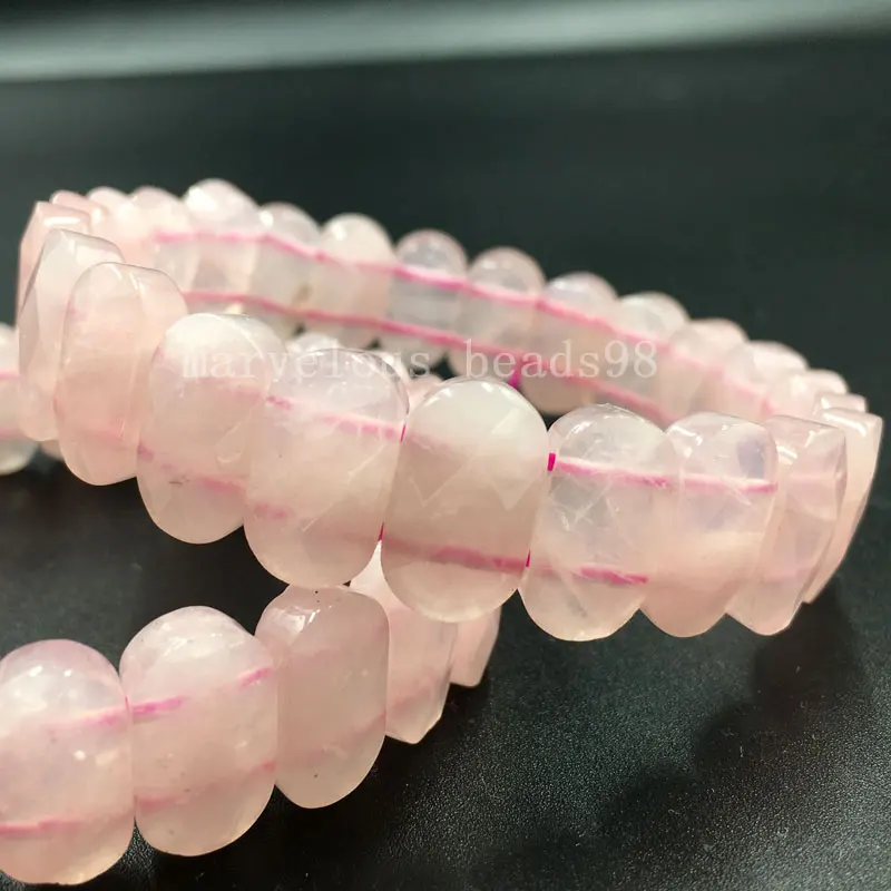 Pink Crystal G8390 Красивые ювелирные изделия 9x14 мм граненый черный Сердолик Овальный бисер растягивающийся браслет 71/" PWB618b - Окраска металла: Pink Crystal G8390