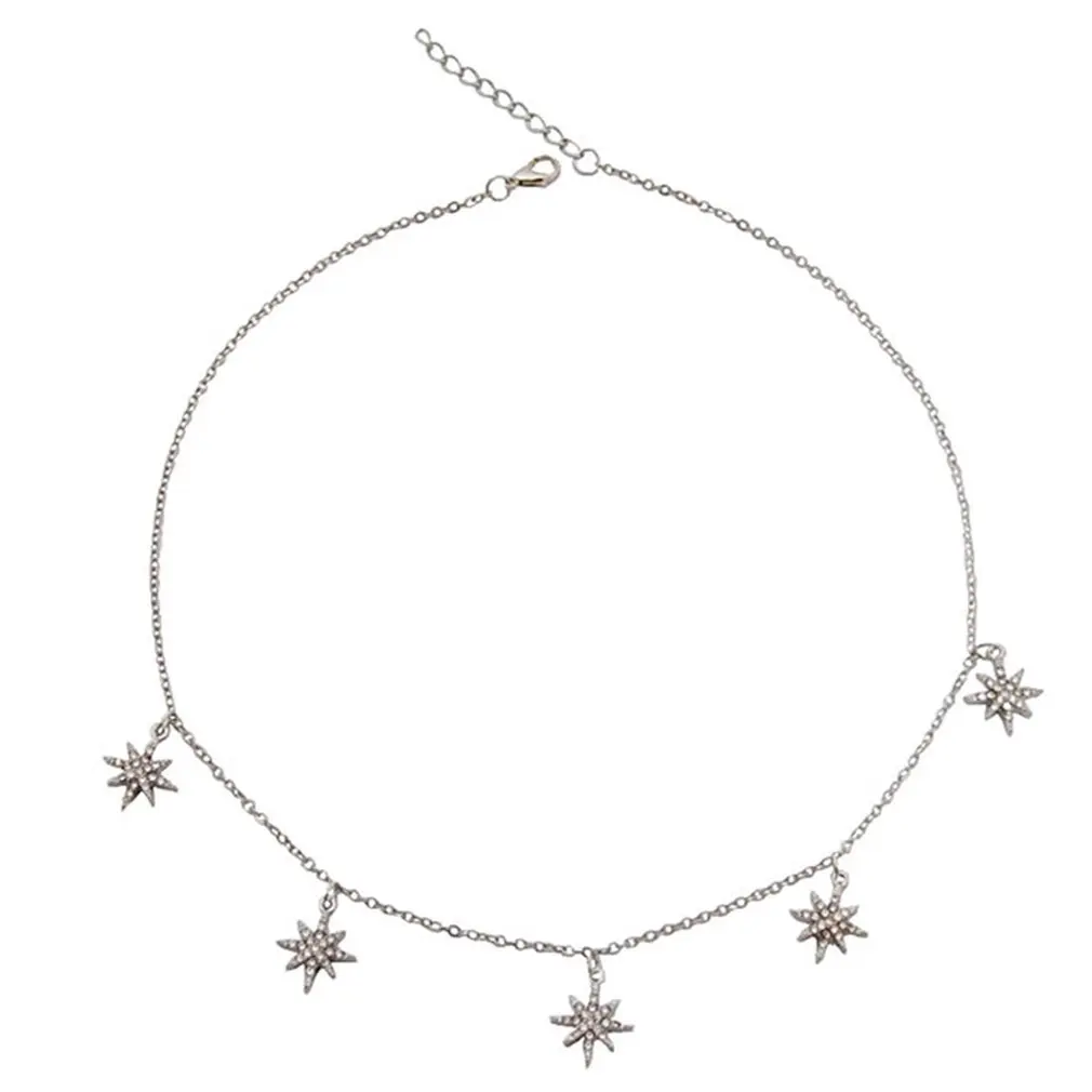 Новый Boho чокер кисточкой подвеска в виде звезды для Для женщин Подвески на