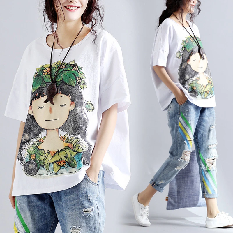 2020 Новая летняя футболка Женские топы Повседневная с круглым вырезом и коротким