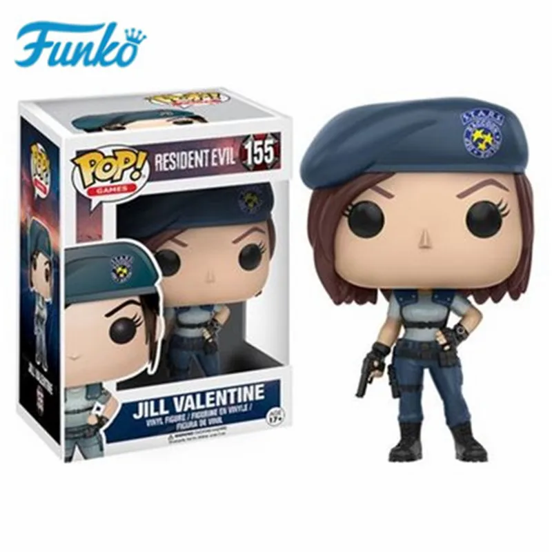 Funko Pop regient Evil#157 Nemesis#156 Leons#155 Джил#158 Экшн фигурки игрушки День рождения Bobble Head Q Edition подарок