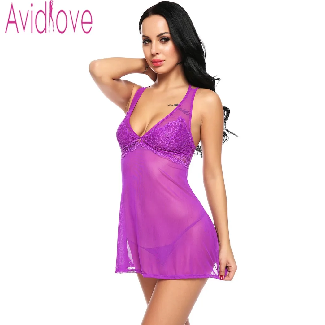 Avidlove женское сексуальное нижнее белье эротическая пижама в стиле пэчворк с v