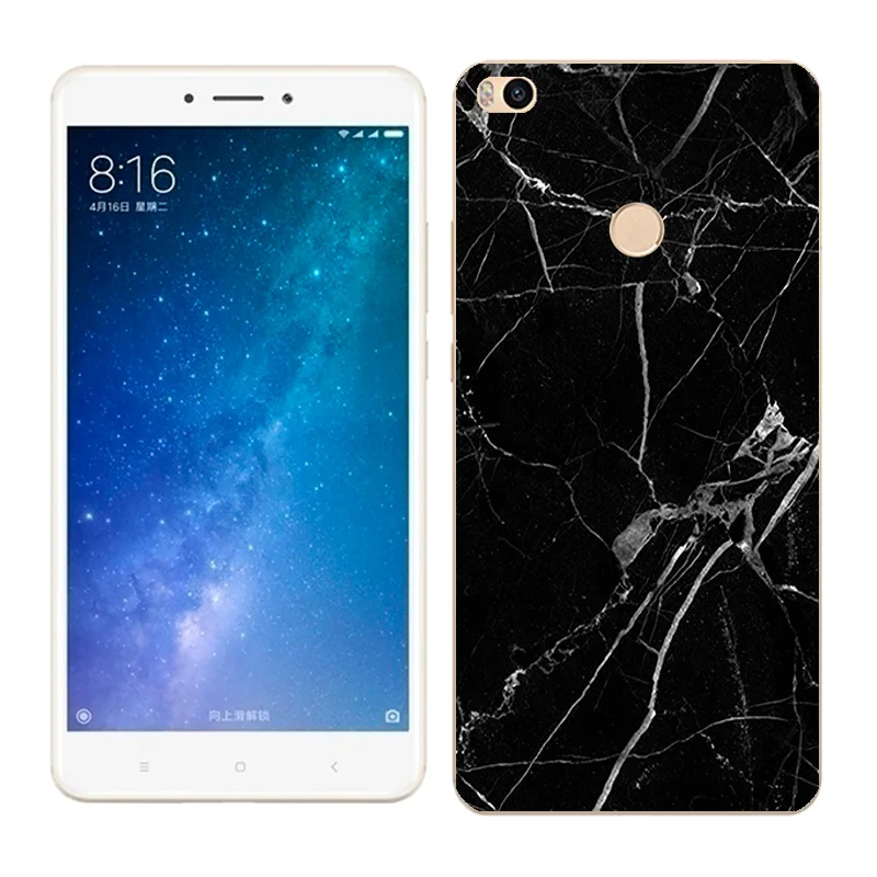 Чехол s для Xiaomi Mi Max2 Мягкий силиконовый чехол для Xiaomi Mi Max 2 пейзаж с цветком окрашенный чехол для телефона для xiomi Mi Max 2 Fundas