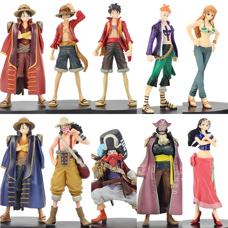 2 шт./компл. 17 см Luffy Ace usopp nami Нико Марко Роджер ПВХ экшн фигурка модель игрушечная