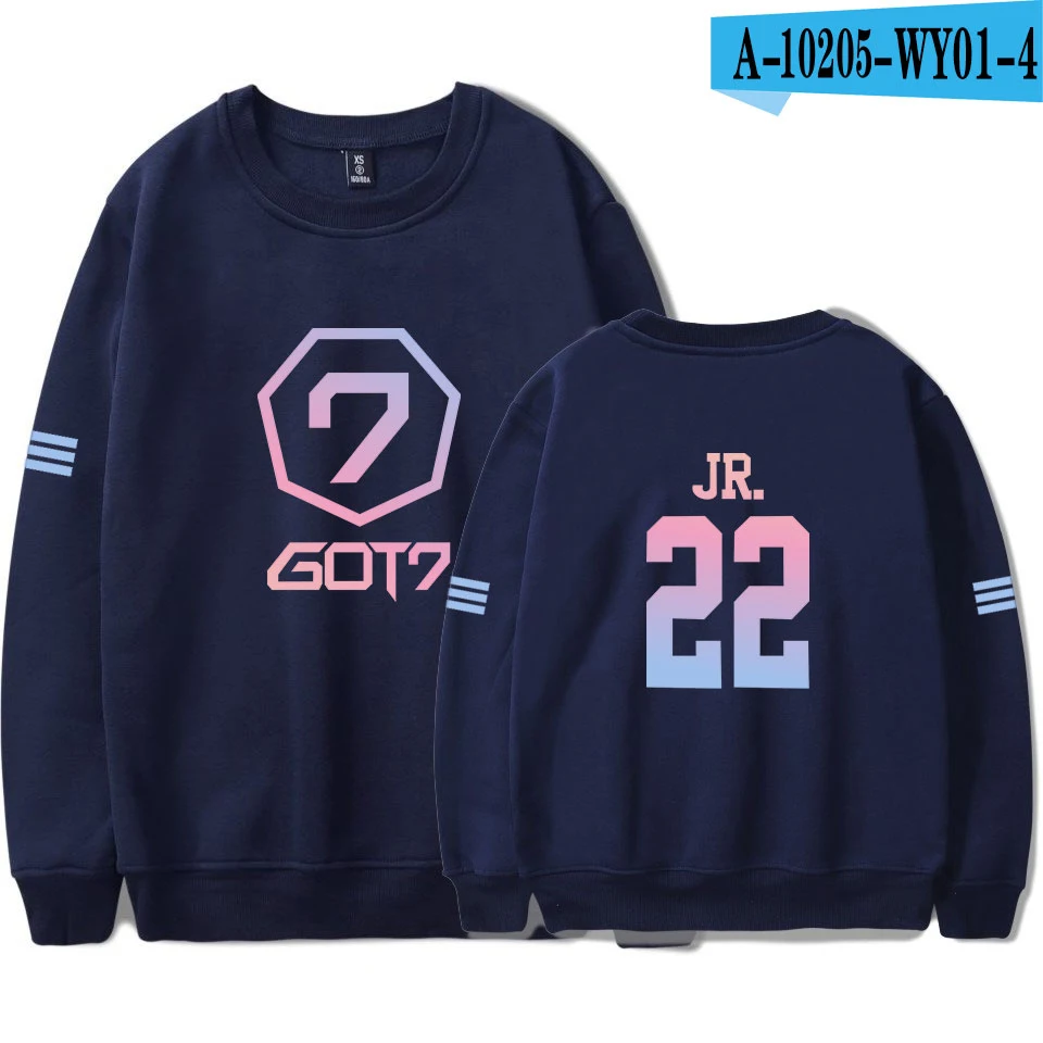 Color 23 Kpop GOT7 толстовки мужские и женские пальто Bambam Yugyeom Youngjae значок Джексон Jb Jinyoung получил 7 Толстовка пуловер с капюшоном топы - Цвет: Color 23