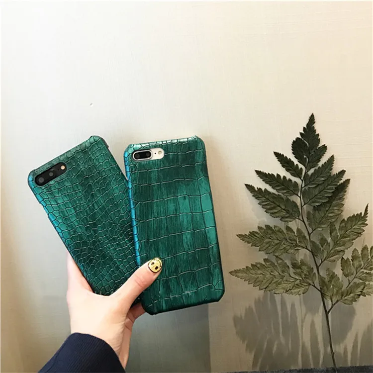 Чехол с зелеными блестками из крокодиловой кожи для iPhone Xs Max 7 8 6s Plus чехол