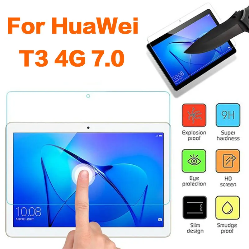 MediaPad T3 4G 7.0 9H закаленное стекло для huawei MediaPad T3 9,6 стекло для huawei MediaPad T3 7 8,0 4G wifi версия T3 10 протектор экрана планшета - Цвет: MediaPad T3 4G 7.0