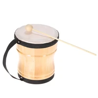 kids children wood hand bongo drum musical toy percussion instrument with stick strap