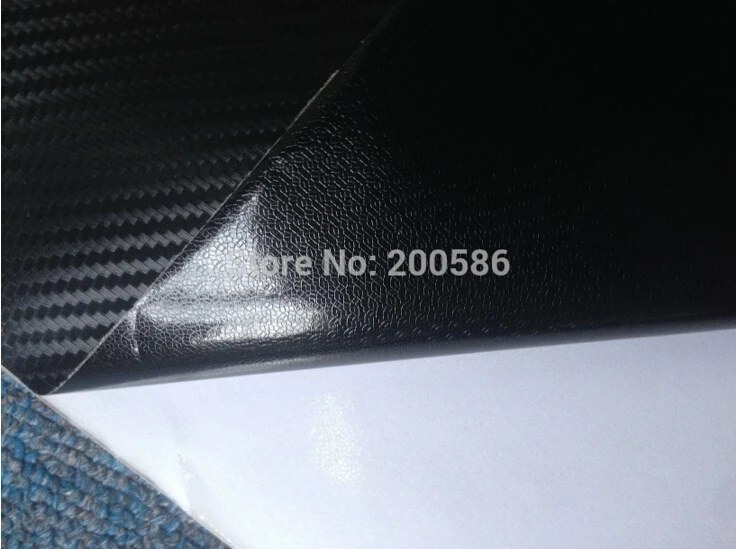 Черная 3D виниловая пленка из углеродного волокна Виниловая для автомобиля