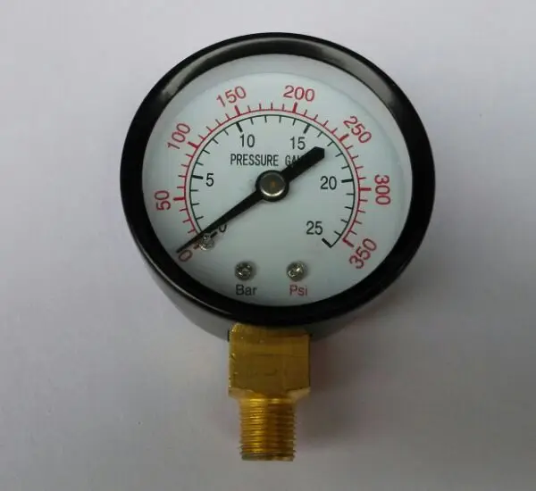Вертикальный Манометр с медной резьбой NPT1/8 диаметр 5 см 0-25 бар-350 psi | Инструменты