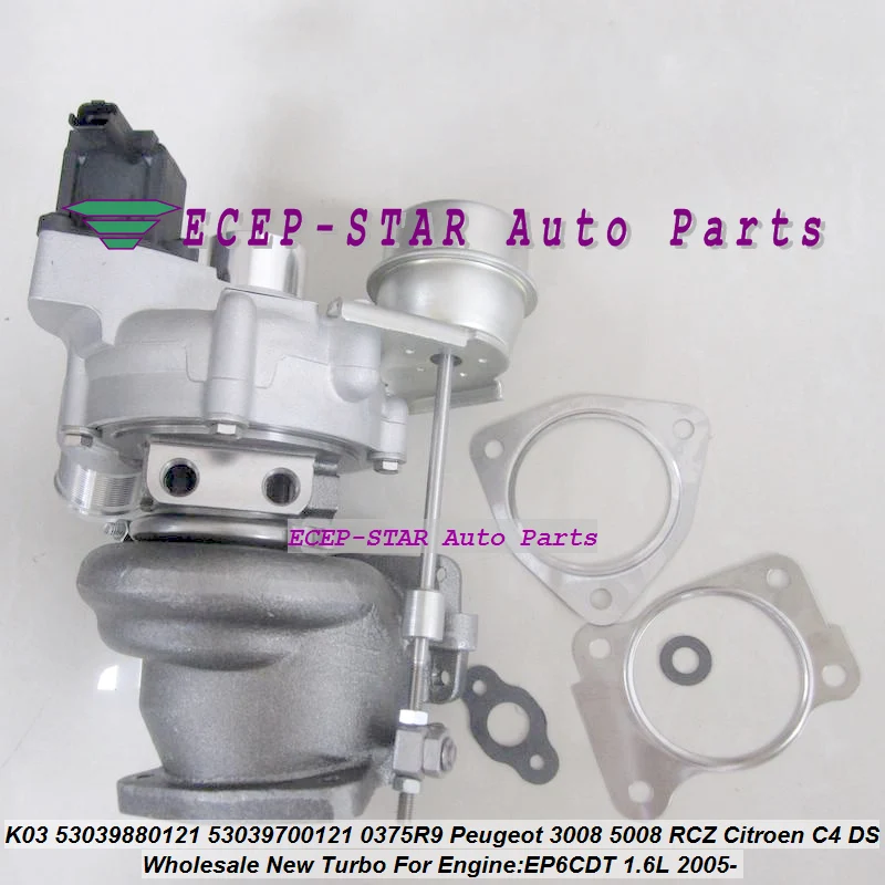 TIAO JIA K03 0104 53039880104 53039700104 Турбо для Peugeot 207 308 3008 5008 RCZ Citroen DS 3 C4 EP6DT EP6CDT 1 6 л THP