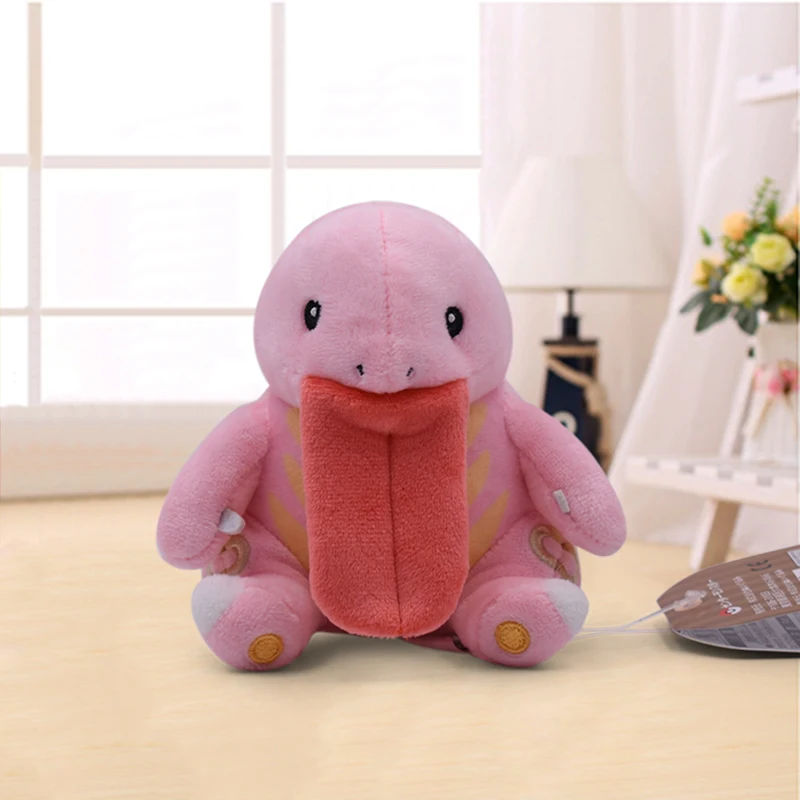 Аниме Lickitung плюшевая Мягкая кукла, детская игрушка мультфильм 12 см милый маленький розовый Lickitung мягкие животные Peluche Детский Рождественский подарок