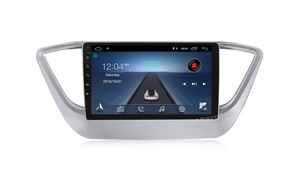 MEKEDE HD 1024x600 автомобильный Радио Мультимедиа Видео плеер навигация gps Android для hyundai solaris no dvd 2 din verna