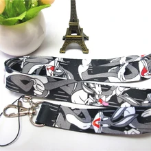 Hensongift Bugs Bunny брелок Lanyards ID Держатели Looney ttes ремешки на шею для мобильного телефона